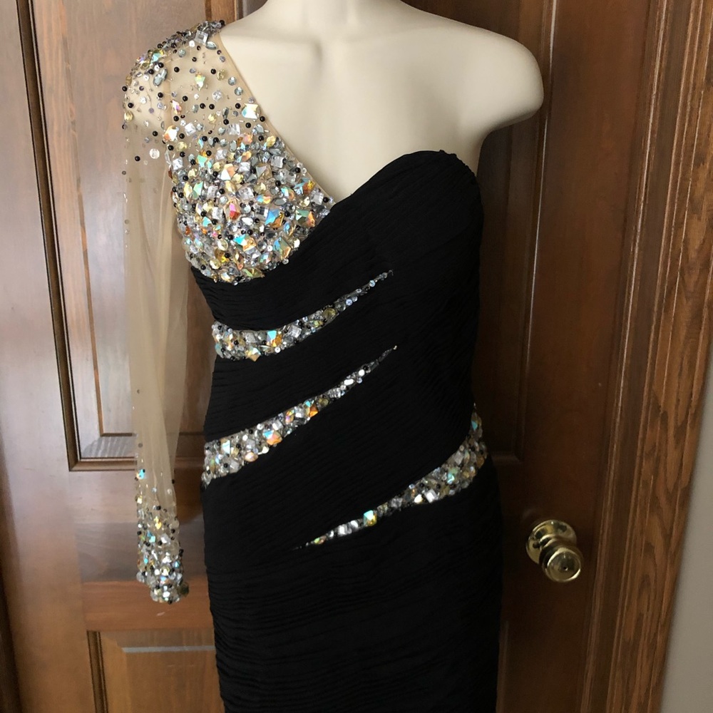 Hollywood Envy Black Cocktail Dress